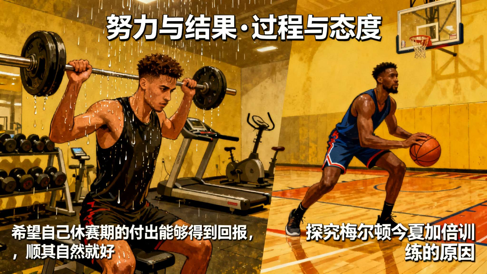 每一个顶尖球员背后，都有一段不被外界关注的默默努力。近日，在接受采访时 梅尔顿坦